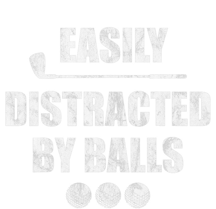 Funny Golf Ball Easily Distracted by Balls Humor Golfing Ceramic Star Ornament