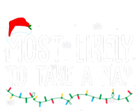 Most Likely To Take A Nap Funny Christmas High Crown Mesh Back Trucker Hat