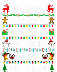 Being Related To Me Funny Xmas Family Matching Christmas Tie Dye Hoodie