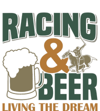 Racing And Beer Living The Dream Women's Crop Top Tee