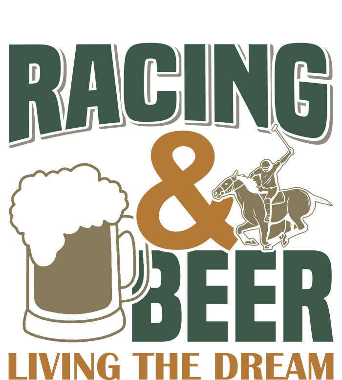 Racing And Beer Living The Dream Women's Crop Top Tee