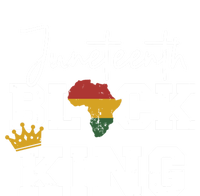 Juneteenth Black King With Pan African Map Flag Gift Stripe Pom Pom Beanie