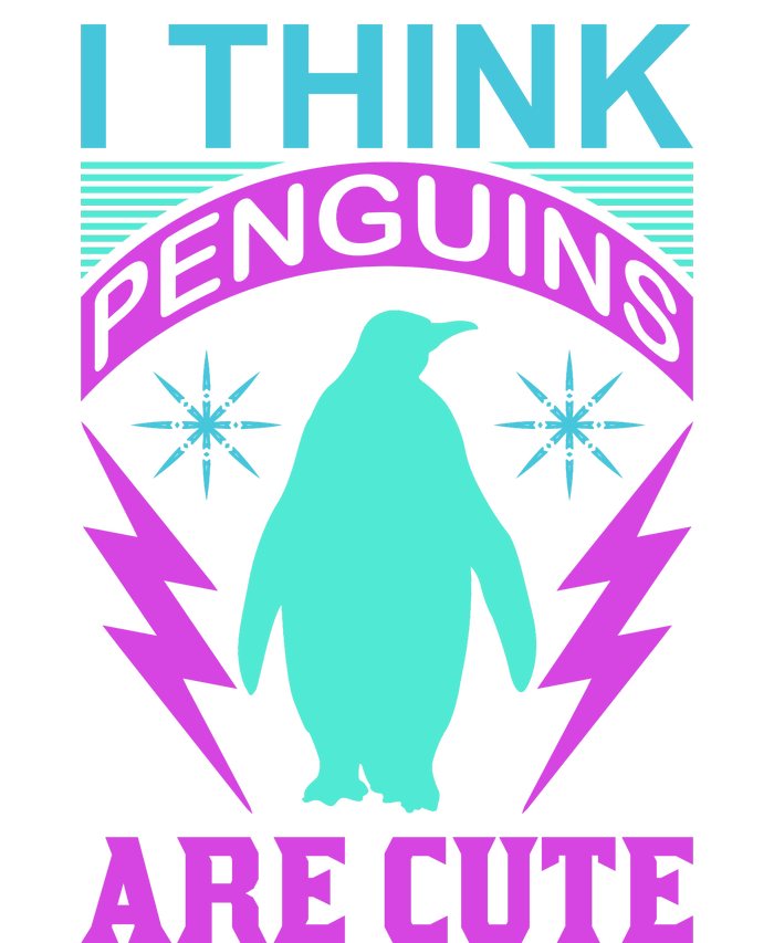 I Think Penguins Are Cute Bumper Sticker