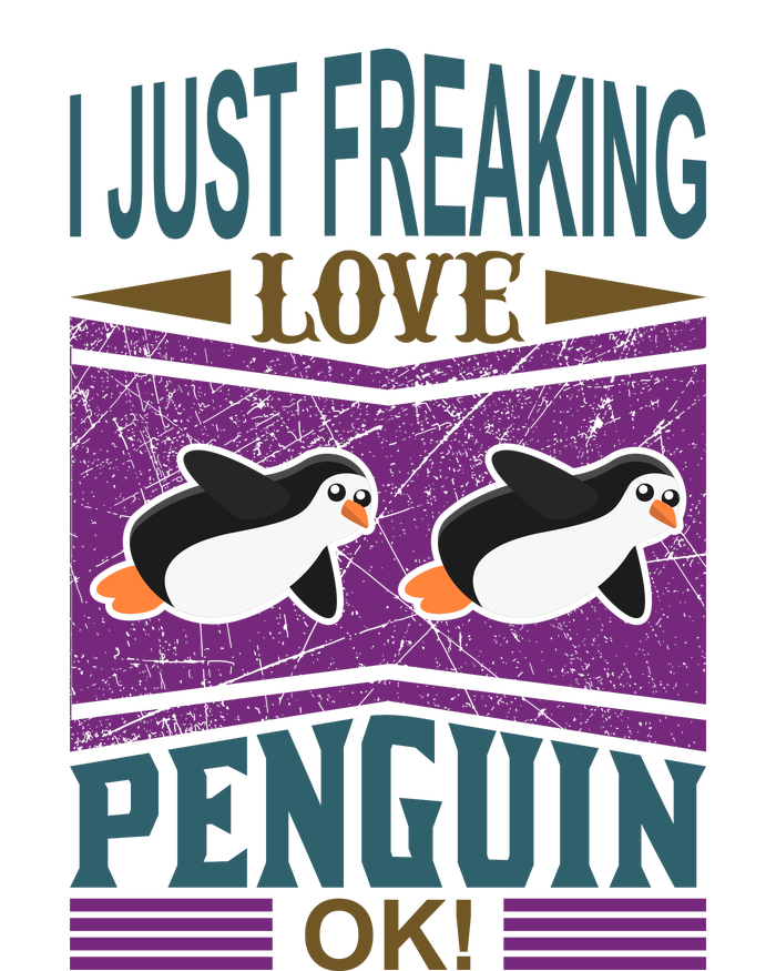 I Just Freaking Love Penguin Ok Zip Tote Bag