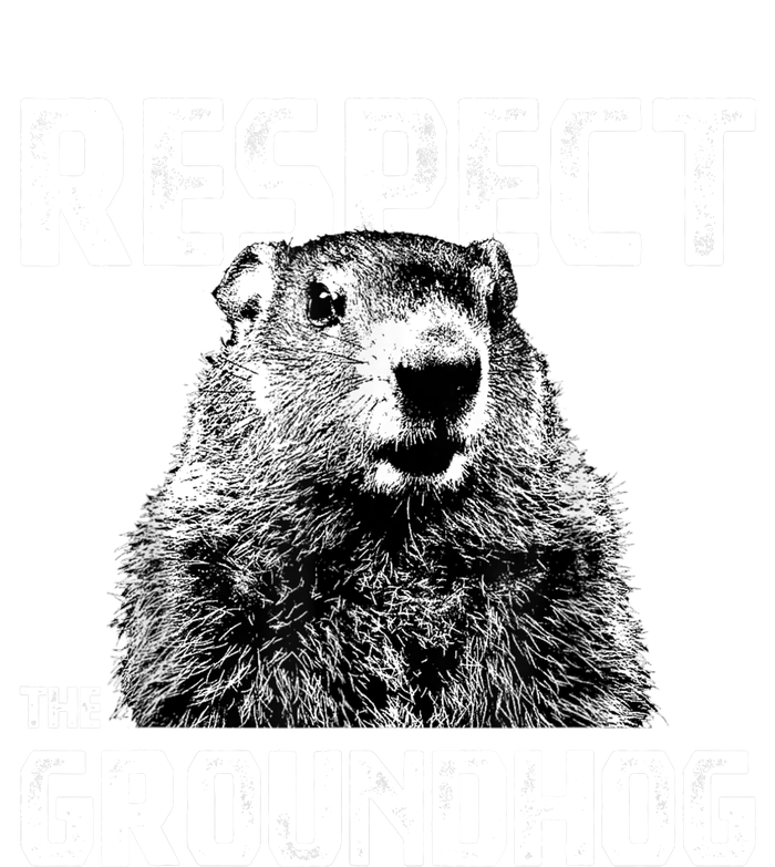 Respect The Groundhog Funny Woodchuck Cooling Performance Long Sleeve Crew