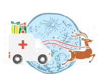 Ambulance Reindeer Nurse Christmas Pajamas Xmas Pjs Medical Meaningful Gift T-Shirt