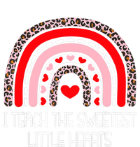 Teacher Valentines Day I Teach The Sweetest Hearts Rainbow 7-Panel Snapback Hat