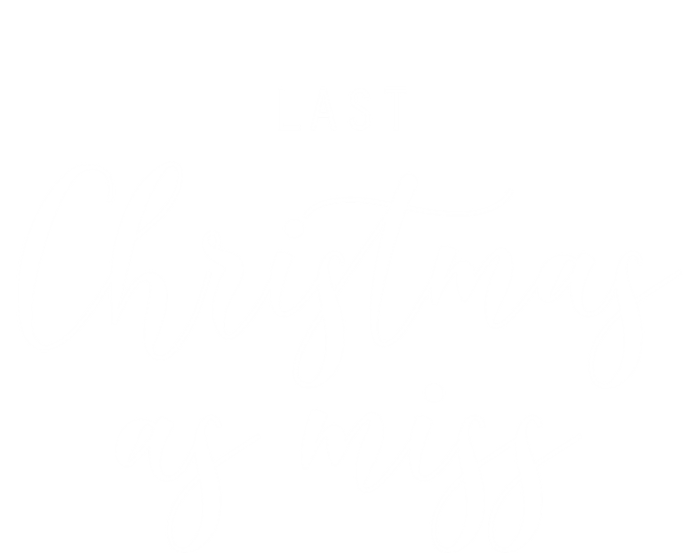 Last Christmas As Miss Fiance Xmas Gift For Bride To Be Gift Stripe Pom Pom Beanie