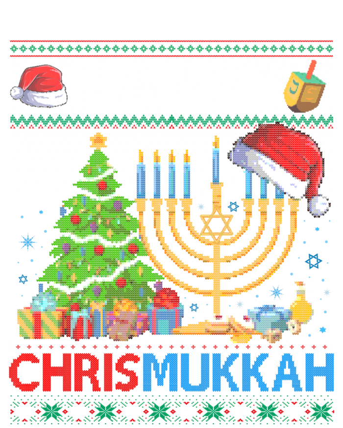 Happy Chrismukkah Funny Jewish Christmas Hanukkah Chanukah Insulated Varsity Jacket