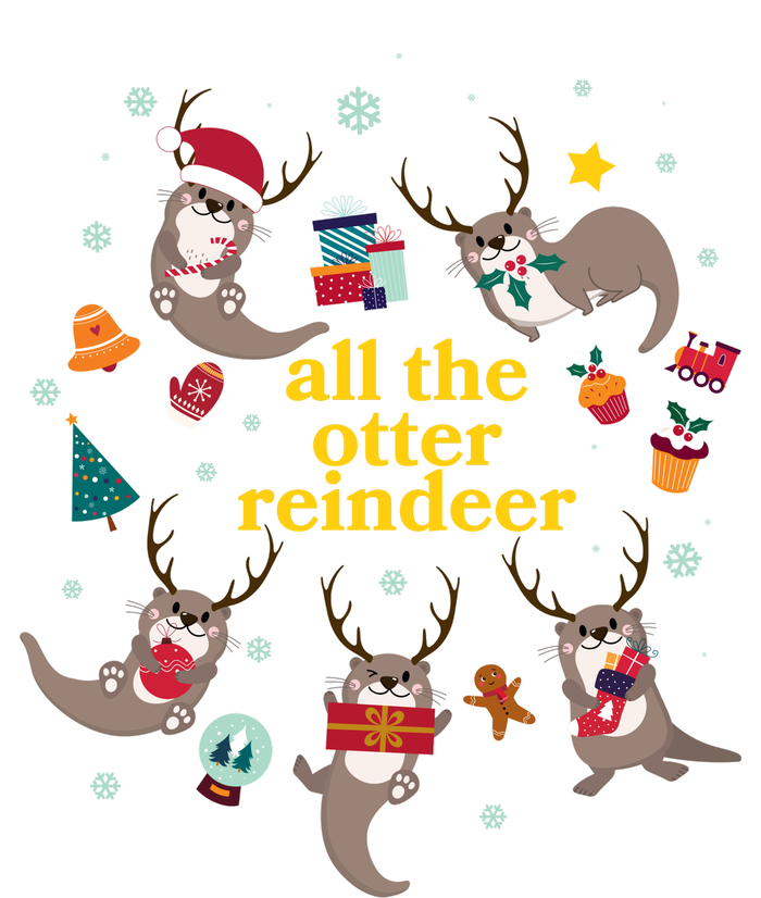 Funny Christmas All The Otter Reindeer T-Shirt