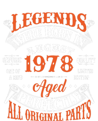 Legend 1978 Vintage 45th Birthday Born In august 1978 Ladies Long Sleeve Shirt