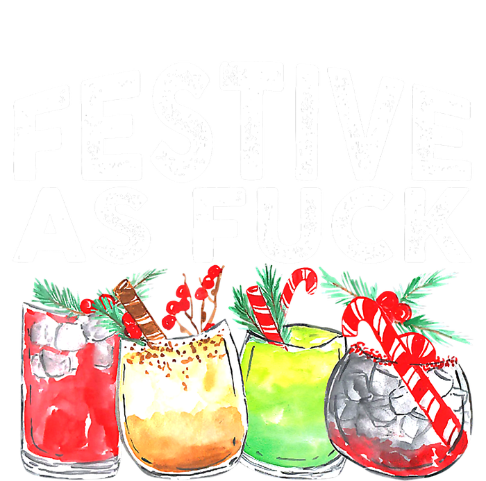 Festive as Fuck funny Holiday Christmas PosiCharge Competitor Tank