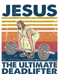 Jesus The Ultimate Deadlifter Funny Vintage Gym Christian Flexfit Unipanel Trucker Cap