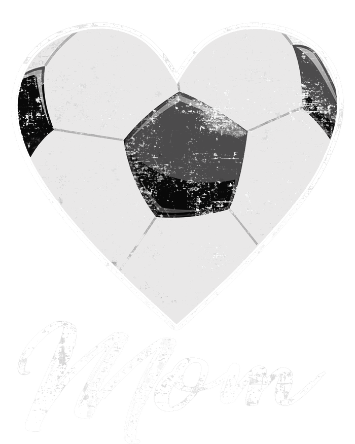 Soccer Ball Heart Mom Fan Gifts Idea Mothrer Sport Lover Womens Cotton Relaxed Long Sleeve T-Shirt