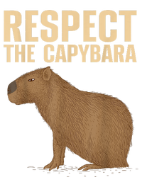 Respect The Capybara Funny Capybara Cavy Rodent Capybara Lover Premium T-Shirt