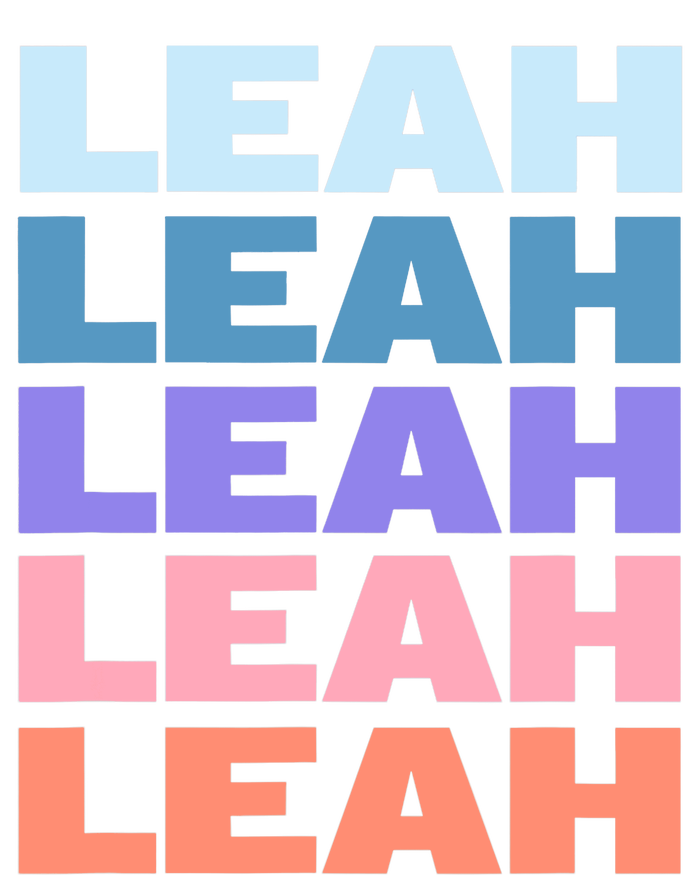 Funny Modern Repeated Text Design Leah Magnet