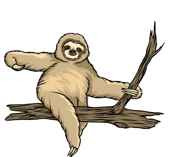 Sloth V-Neck T-Shirt