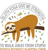 Sloth Yoga Give Me Strengh To Walk Away From Stupid People Snapback Five-Panel Rope Hat