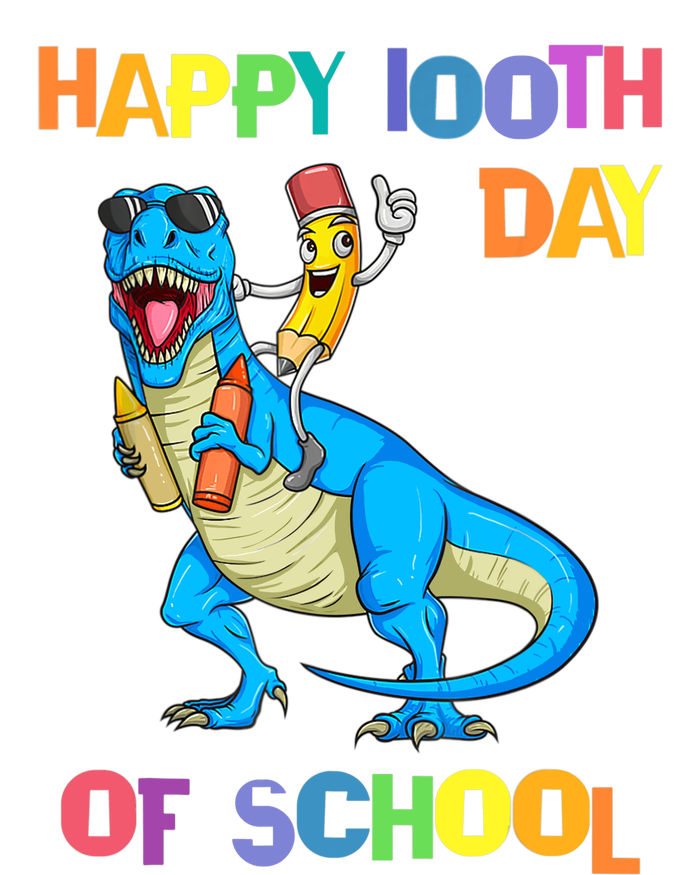 Happy 100th Day Of School Pencil Riding Dinosaur T Rex Funny Mousepad