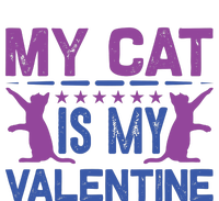 My Cat Is My Valentine Women's Long Sleeve Flannel Pajama Set 