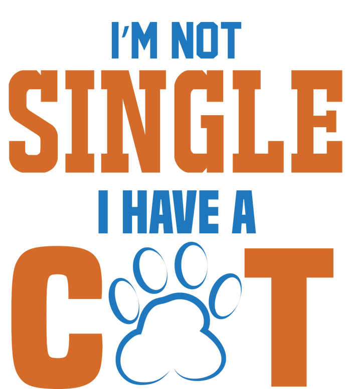 I'm Not Single I Have A Cat Women's Racerback Cropped Tank