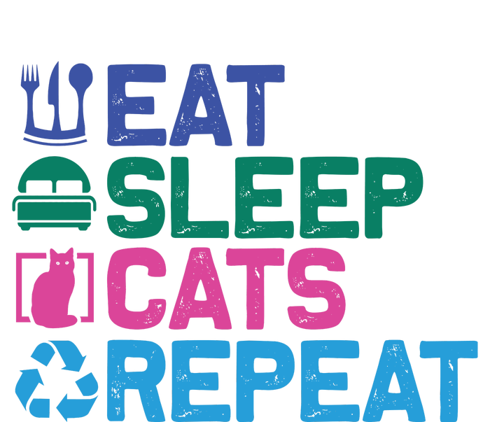 Eat Sleep Cats Repeat T-Shirt