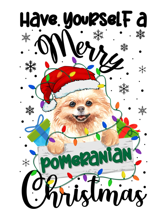 Merry Pomeranian Christmas Pomeranian Xmas Party Meaningful Gift T-Shirt