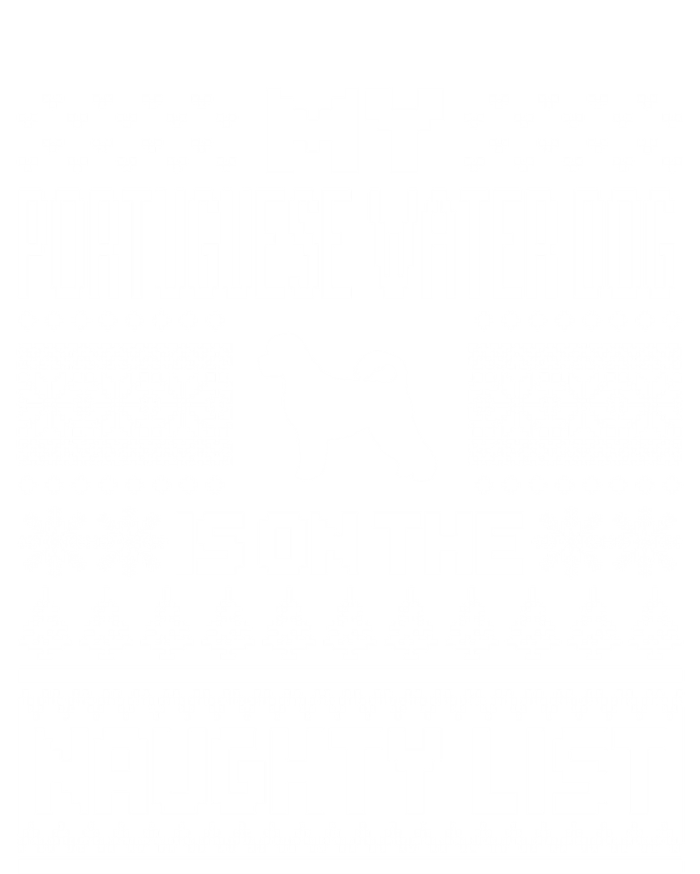 Portuguese Water Dog On Naughty List Dog Ugly Christmas Gift T-Shirt