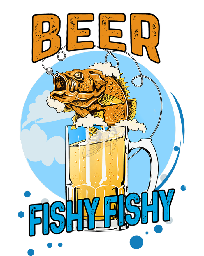 Beer Fishy Fishy Beer Fish Lover Funny Blue Sky City Backpack