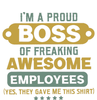 I'm A Proud Boss Of Freaking Awesome Employees Funny Joke Women's Fleece Hoodie