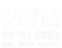 Coffee For My Sanity Funny Coffee Lover Slogan Coffee Addict Hooded Wearable Blanket