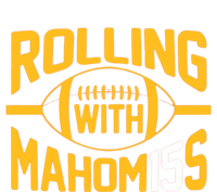 Rolling With Mahomes KC Football Funny Womens Cotton Relaxed Long Sleeve T-Shirt