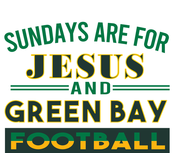 Sundays Are For Jesus And Green Bay Football The Baniff Cuffed Pom Beanie