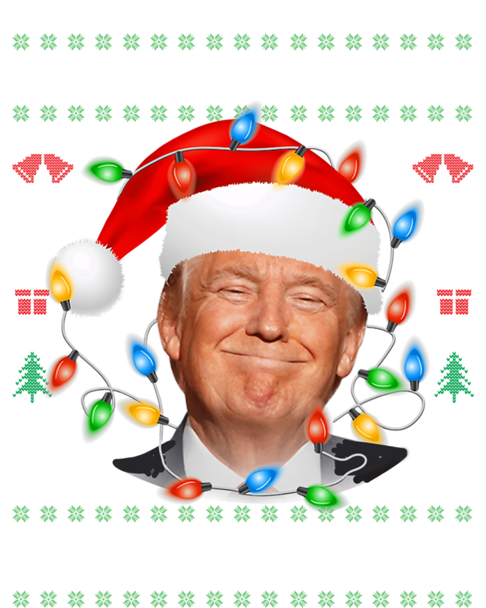 Make Christmas Great Again Funny Trump Ugly Christmas Gift Tall Hoodie