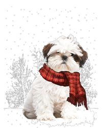 Shih Tzu Snow Scarf Dogs Xmas Christmas Shih Tzu Lover Funny Gift Softstyle Adult Sport Polo