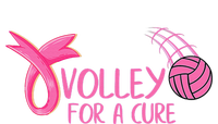 Volleyball Breast Cancer Pink Ribbon Volley for the Cure T-Shirt