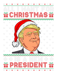 All I Want For Christmas Trump New President Snows Ugly Xmas Gift Stripe Pom Pom Beanie