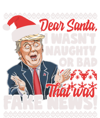 Funny Donald Trump Fake News Ugly Christmas Sweater Style Gift Coaster