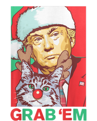 Funny Trump Cat Grab' Em Vintage Retro Christmas Trump Gift T-Shirt