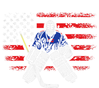 Hockey Goalie Gift USA Flag Hockey Stick Ice Hockey Long Sleeve Pajama Set