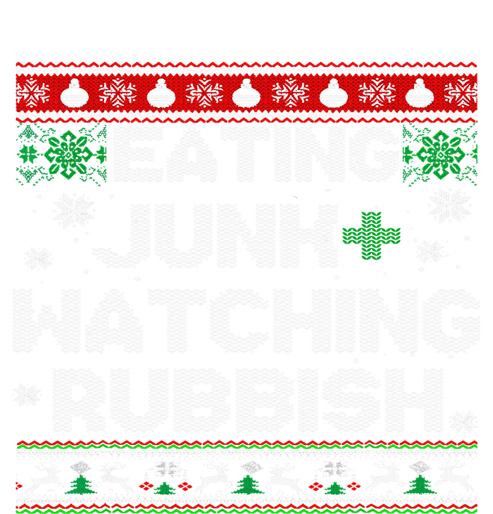 Eating Junk And Watching Rubbish Ugly Christmas Sweaters  Pom Pom 12in Knit Beanie