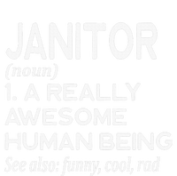 Janitor Definition Funny Janitorial Cleaning Repairing  City Backpack