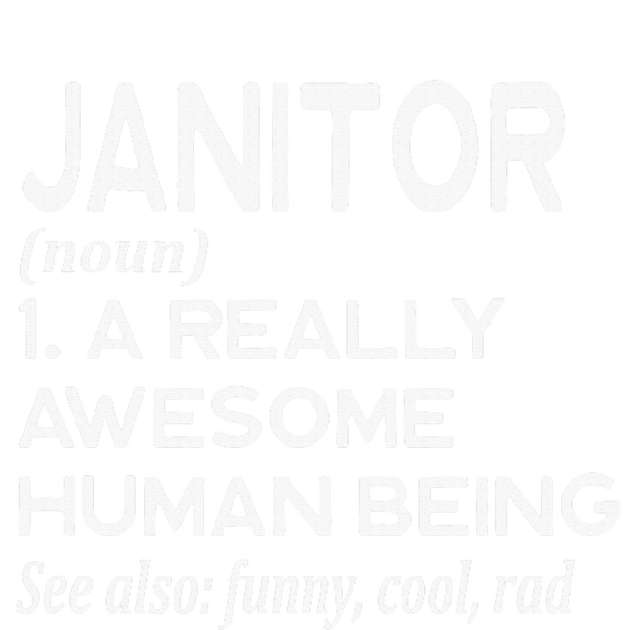 Janitor Definition Funny Janitorial Cleaning Repairing  City Backpack