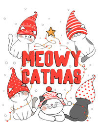 Meowy Catmas Xmas Novelty Cat Lover Christmas Lights Great Gift Sweatshirt