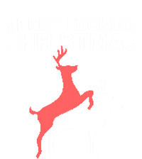 Merry Fucking Christmas! Obscene Ficking Reindeer Gift Fun Gift T-Shirt