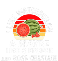 I Like Watermelon And Maybe Like 3 People Vintage Retro T-Shirt