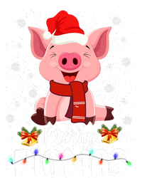 Merry Pigmas Pig Christmas Santa Hat Funny Xmas Light Farmer Kids Long Sleeve Shirt