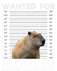 Capybara Mugshot Wanted For 93 Felonies Across The Country Women's T-Shirt