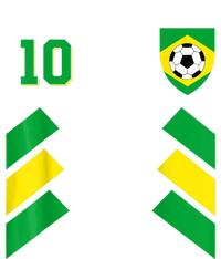 Retro10 Brazilian Football Brazil Soccer Brazil Flag T-Shirt