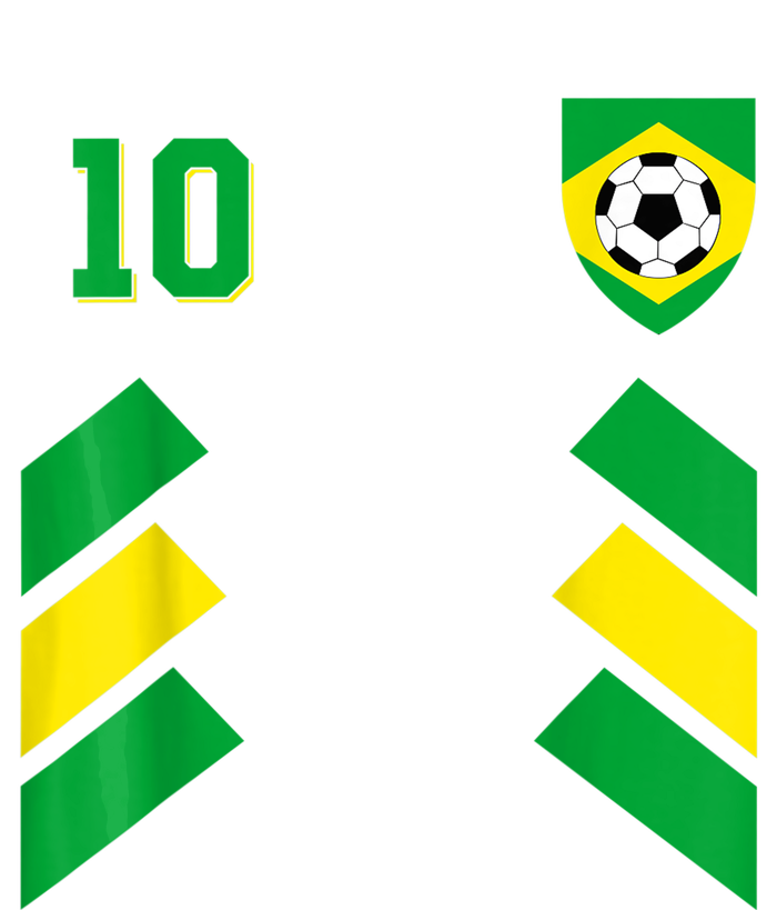 Retro10 Brazilian Football Brazil Soccer Brazil Flag T-Shirt